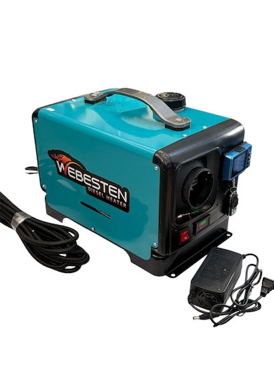 Webesten Taşınabilir Akülü Dizel Isıtıcı 12/24/220v Bluetooth'lu Serisi 4 Metre Hortum Hediyeli 01