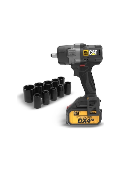 Cat Dx7020.1 18volt 4.0 Ah Çift Akülü Kömürsüz 700/880nm Profesyonel Şarjlı Somun Sıkma + 10 Adet Lo