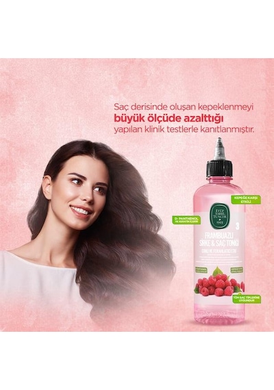 Eyüp Sabri Tuncer Frambuazlı Sirke Saç Toniği 6 x 100 ML + Rosia Pamuk