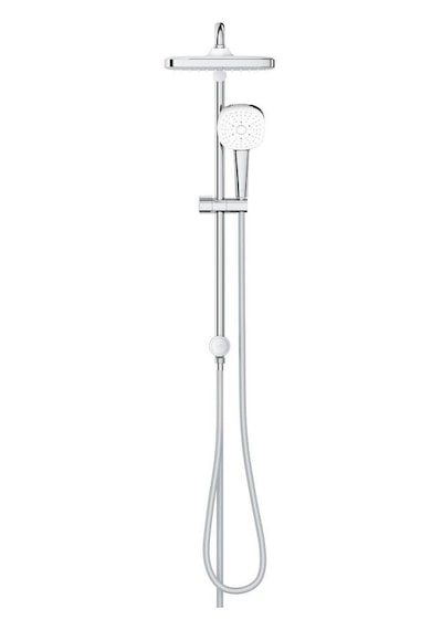 Grohe Tempesta System 250 Cube Duvar Bağlantılı, Divertörlü Duş Sistemi - 26977001 Gümüş