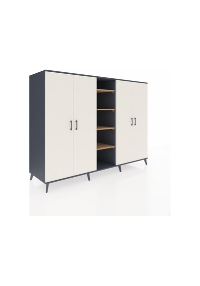 Kronos Dolap 12 Raflı 4 Kapaklı 220x59x163 Antrasit-aytaşı/çam Aytası/atlas Çam - Antrasıt Kronos Dolap 12 Raflı 4 Kapaklı 220x59x163 Antrasit-aytaşı/çam Aytası/atlas Çam - Antrasıt