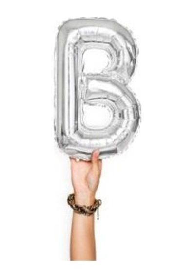 B Harfi Folyo Balon 17 Inç