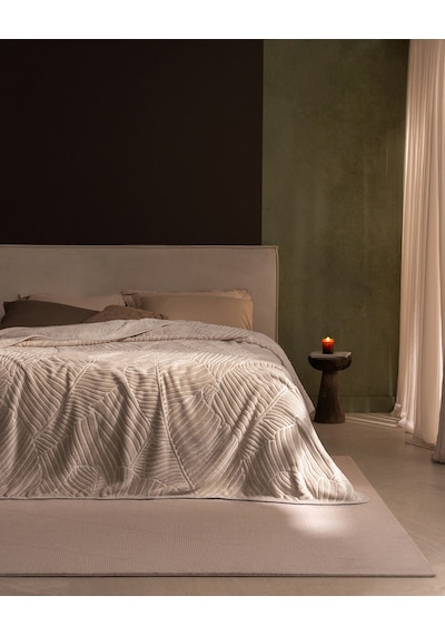 Camille King Size Vizon Emboss Battaniye - Bej 8684427354292 Çok Renkli