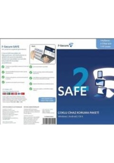 Yazilim Antivirus F-Secure Security 1 Kul. 2 Cihaz 1 Yıl