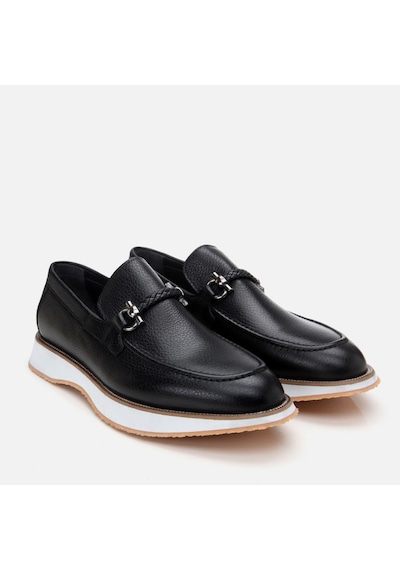 Hotiç Hakiki Deri Siyah Erkek Loafer 02ayh305240a100 Siyah-black Siyah