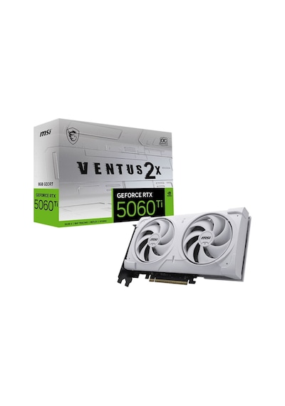 Msı Geforce Rtx 5060tı 8gb Ventus 2x Oc Whıte Plus Gddr7 128bit Aeae1msı0229