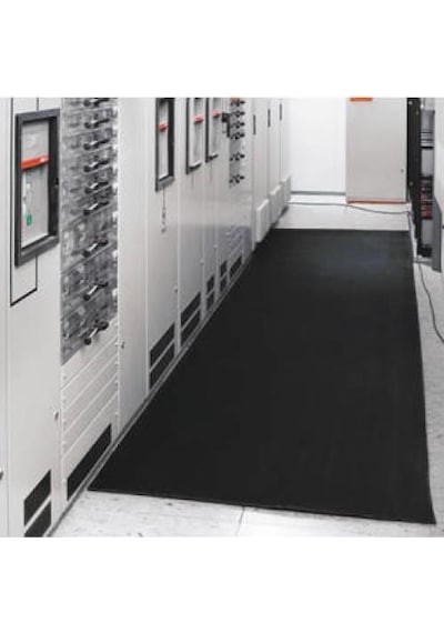 Yalıtkan Paspas İzole Halı  5Mm 40 Kw Siyah Renkli 5 Metre