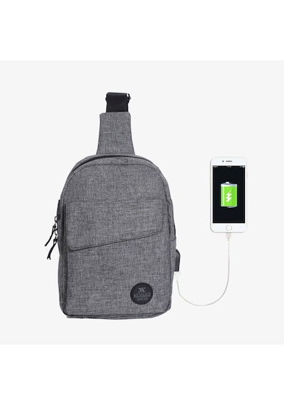 My Valice Smart Bag Usb'Li Çapraz Göğüs Çantası 1505 Gri