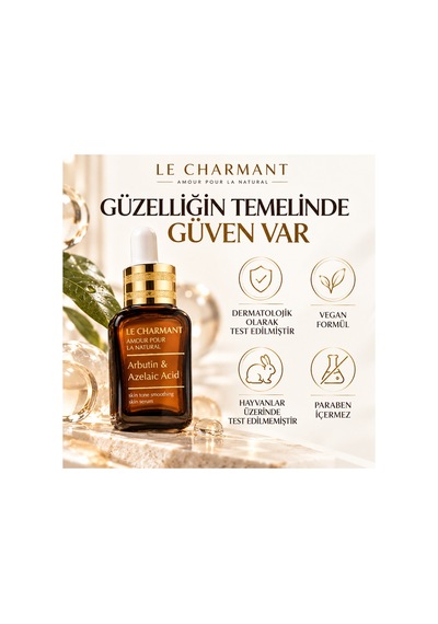Arbutin Ve Azelaik Asit Leke Karşıtı Cilt Tonu Eşitleyici Aydınlatıcı Yüz Serumu 30 Ml