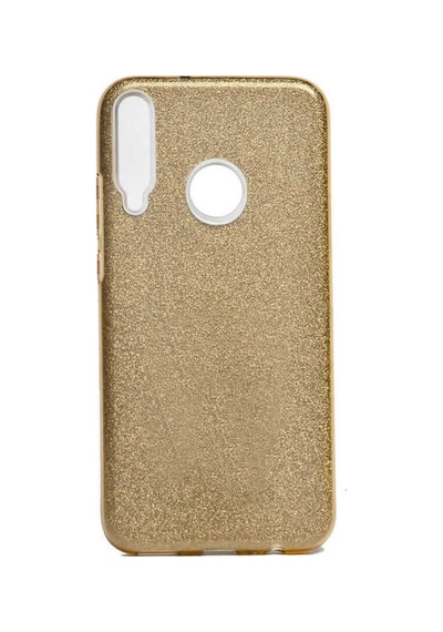 Huawei P40 Lite E Kılıf Zore Shining Silikon Gold