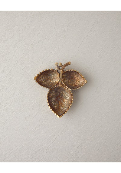 English Home Grön Dekoratif Tepsi 17x16,3x3 Cm Gold