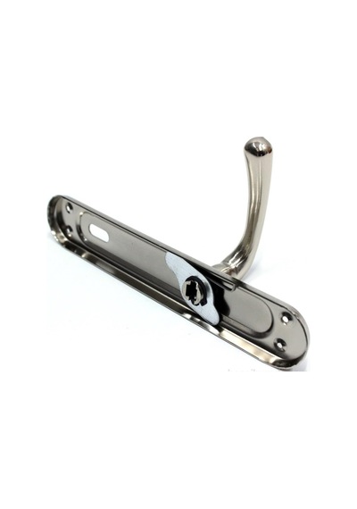 Normal Anahtarlı Oda Kapısı Kolu Takımı Ön-arka 2 Adet Set Nikel Metal Gövdeli İç Kapı Kol Seti