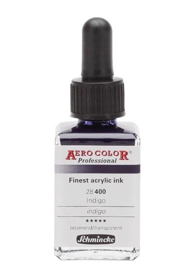 Schmincke Aero Color Akrilik Mürekkep 28 Ml. 400 Indigo Diğer
