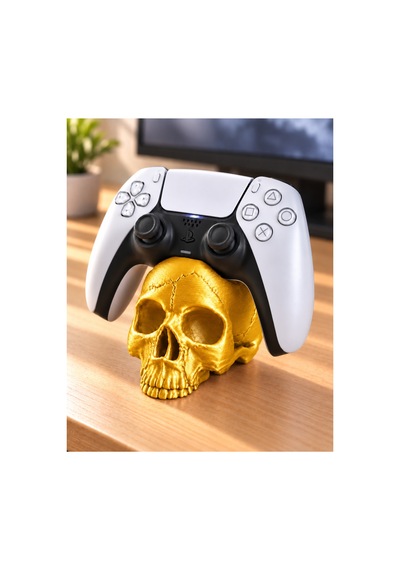 Kurukafa Ps5 Gamepad Stand - Metalik Altın
