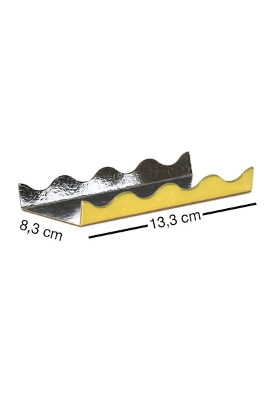Gold-Silver Mini Pasta Altı 8.3X13.3 Cm - 50 Adet