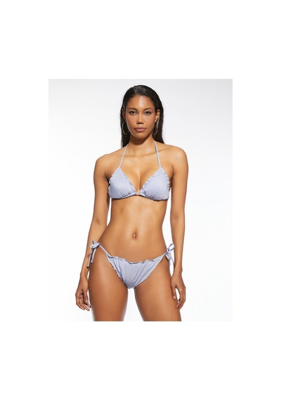 Koton Üçgen Bikini Üstü Simli Açık Mavi 2sak10055bm 2SAK10055BM610