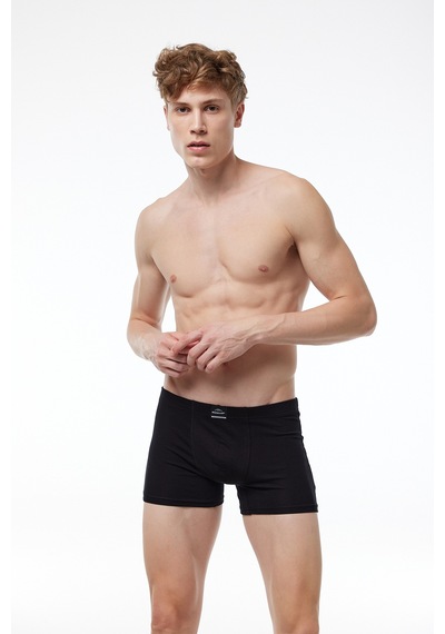 Malabadi Erkek 3'lü Siyah Lacivert Füme Premium Collection Modal Boxer 3m251 Siyah-lacivert-füme