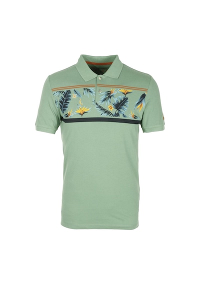 Erkek Çağla Slim Fit Polo Yaka Baskılı Tshirt 1179-çağla Çağla Yeşili
