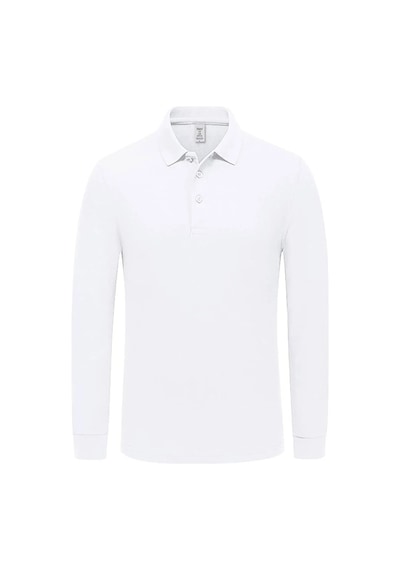 Mood Agenda Kız Çocuk Uzun Kol Polo Yaka Okul T-shirt Beyaz