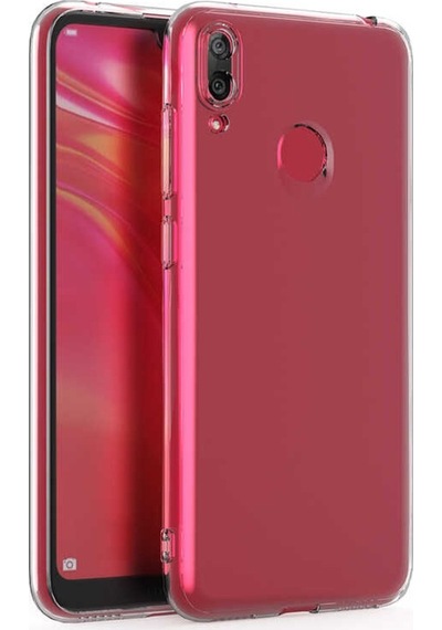 Huawei Y7 Prime 2019 Kılıf Kamera Korumalı Süper Silikon Kapak Renksiz