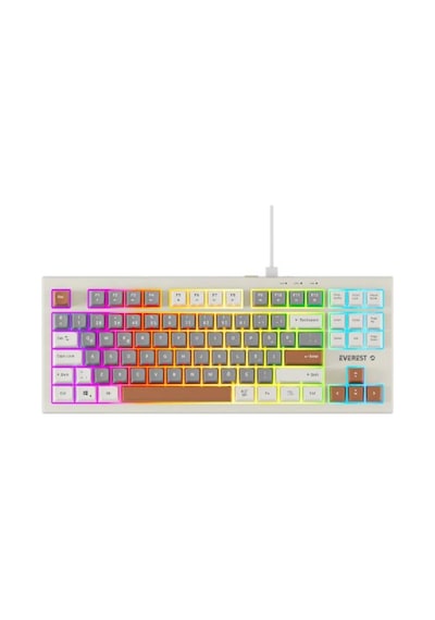 Everest Kb-98 Sılent Tkl Gri Mavi-gri-kahve Rainbow Q Membrane Klavye