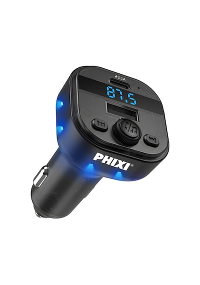 Phixi Fm15 Araç Fm Transmitter Bluetooth 5.3 + Pd & Usb-a Hızlı Şarj