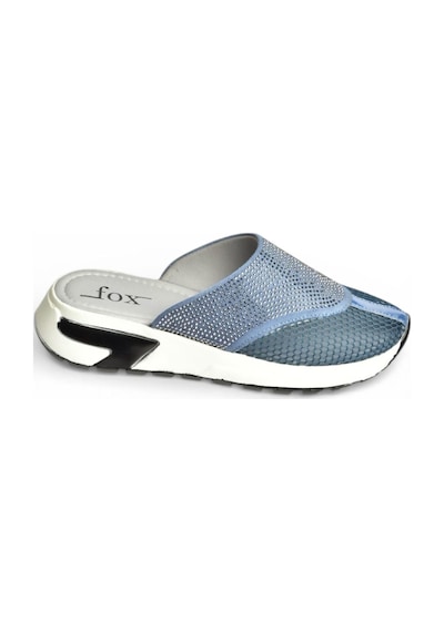 Fox Shoes U312514415 Lacivert File Kadın Terlik Lacivert