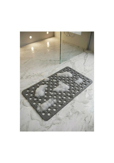 Buççin Online Mağaza Vantuzlu Silikon Bubble Banyo Paspası Duş Kaydırmazı 36x66 Vantuzlu Banyo Paspası Polipropilen Orta Çok Renkli