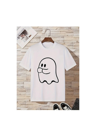 Nevermind Sevgili Kombin Tişörtü Hayalet Baskılı Çift Kombini Unisex Oversi Beyaz Nevermind Sevgili Kombin Tişörtü Hayalet Baskılı Çift Kombini Unisex Oversi Beyaz