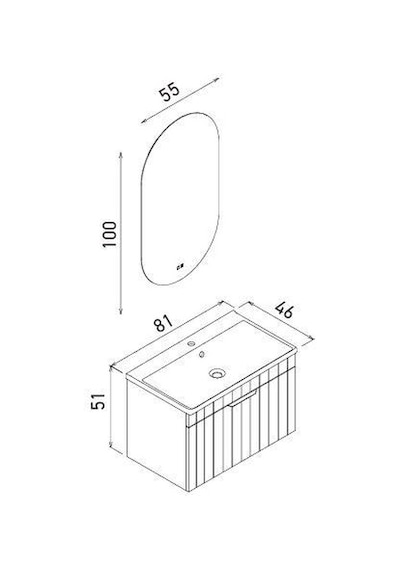 Orka Procida 80 Cm Mat Kaşmir Banyo Dolabı Alt Modül Lavabo Orka Procida 80 Cm Mat Kaşmir Banyo Dolabı Alt Modül Lavabo