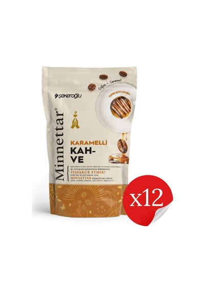 Şekeroğlu Minnettar Karamelli Kahve 12 X 165 Gr 12 Adet Geleneksel