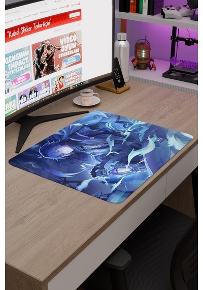 Flins Genshin Impact Anime Oyuncu V2 - 48x40 Xl Gaming Mouse Pad Fare Altlığı