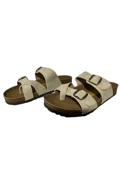 Mulex 1253 Unisex Anatomik Taban Günlük Parmak Arası Terlik Bej