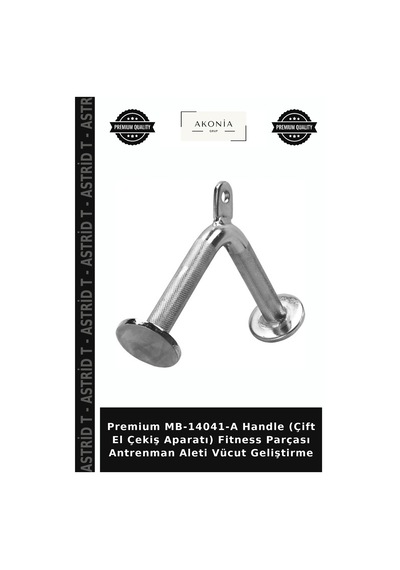 Premium Mb-14041-a Çift El Çekiş Aparatı Fitness Parçası Antrenman Aleti Vücut Geliştirme