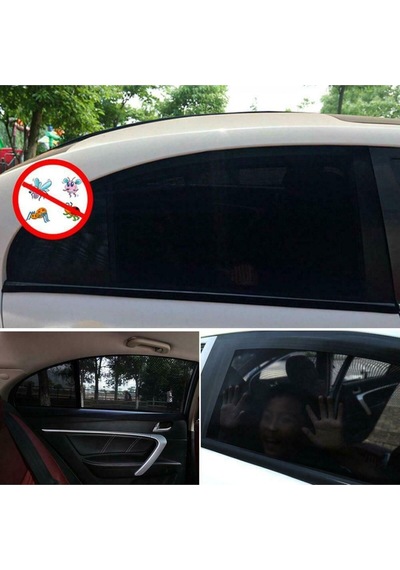 Yan Cam Güneşlik Perde Oto Araç Güneşlik Anne Bebek Emzirme Perdesi 2 Adet Mahremiyet