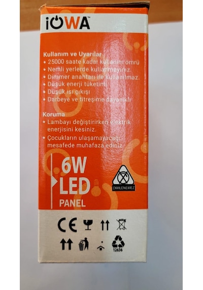 İowa 6w Slim Led Panel Spot 2li Paket