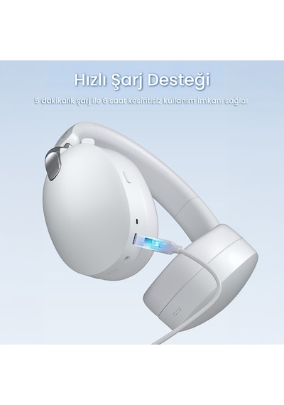 Aula A500 Hybrid Kablosuz Bluetooth 5.4 Mikrofonlu Kulak Üstü Kulaklık