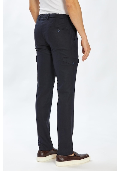 Ecer Liffey Pleated Kargo Pantolon-lacivert Lacivert