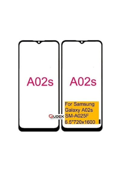 Samsung Uyumlu A02S A025 Dokunmatik Okalı Ön Cam Lens  Kalite