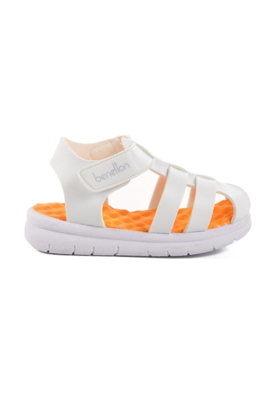 United Colors Of Benetton Beyaz Cırtlı Kız Bebek Sandalet Bn-1245 B