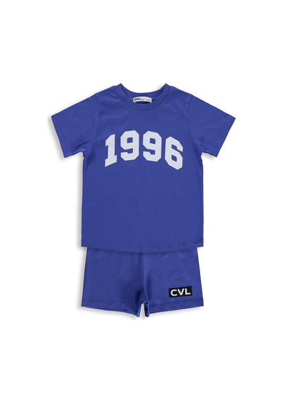 Civil Boys 1996 Baskılı 2-5 Yaş Takım - Mavi Saks Mavisi