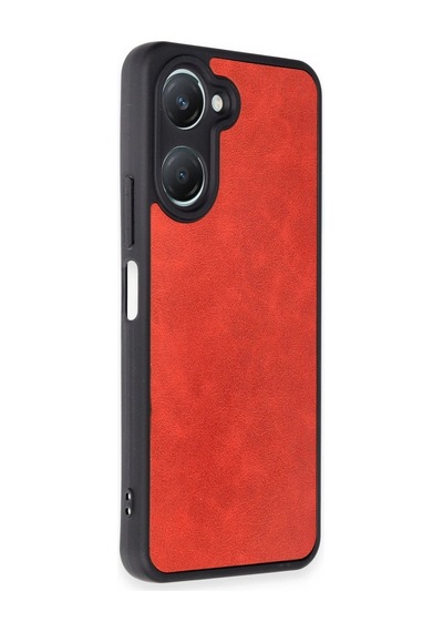 Vivo Y18 Kılıf Aras Deri Kapak - Kırmızı -