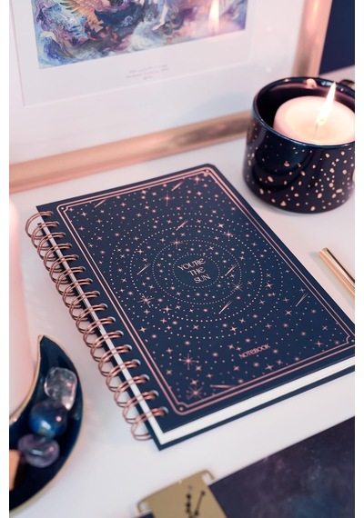Bullet Journal Edition A5 15x21 Cm Spiralli Noktalı Tarihsiz Not Defteri Yıldızlar Genel
