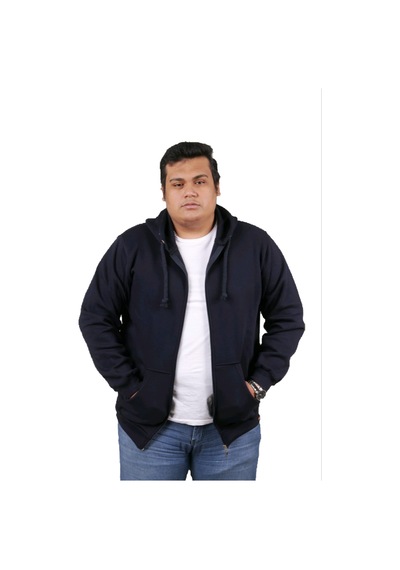 Outdoors Büyük Beden Fermuarlı Erkek Ceket