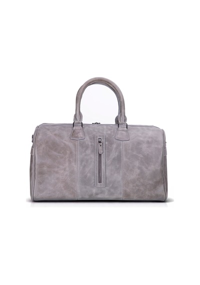 Bloominbag Dolly Leather Weekend Duffle Bag Gri