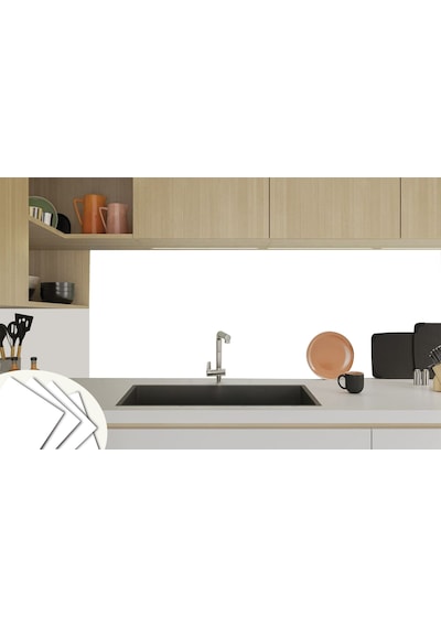 Tink Kendinden Yapışkanlı Renkli Düz Beyaz Desenli Pvc Karo 30x30 Cm