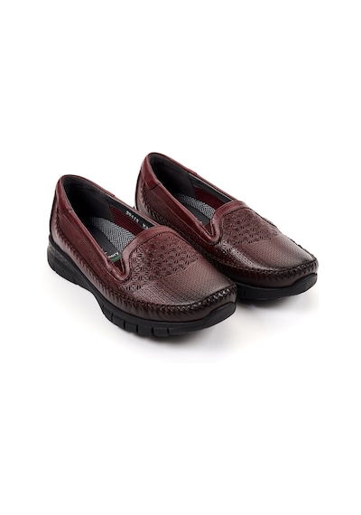 Forelli Eterna-g Comfort Kadın Deri Ayakkabı Bordo 29413-f3670129 Bordo