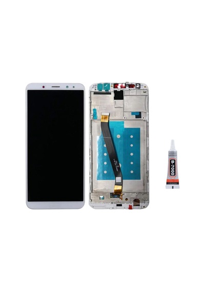 Huawei Mate 10 Lite Çıtalı Beyaz Uyumlu Ekran Lcd Dokunmatik B7000 15ml Yapıştırıcı İle Beraber Yc