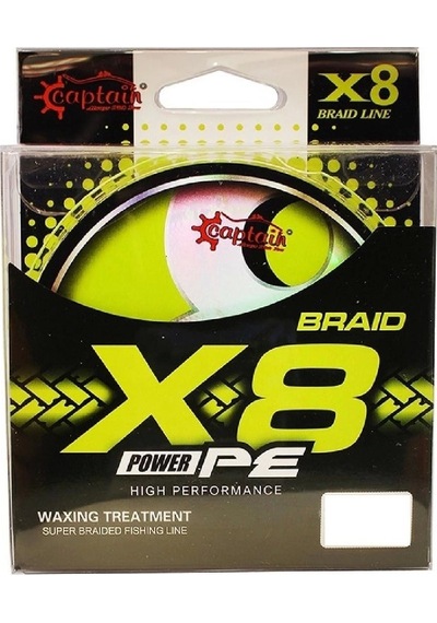 Captain X8 Power Pe İp Misina 0,10mm 150mt Lemon Yellow - Standart