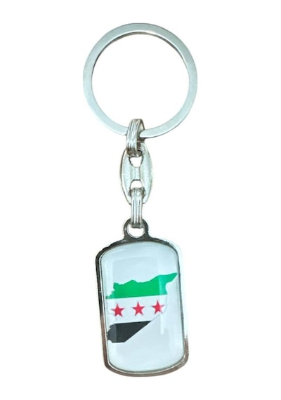 Özgür Suriye Bayrağı Syria Bayrağı Anahtarlık